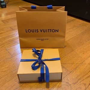 Louis Vuitton Small Shopping Bag, Ribbon, & a Box